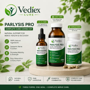 vediex cure NeuroVital Mobility Support Kit – Syrup, Oil & Capsules - Comprehensive Wellness Support for Recovery and Mobility