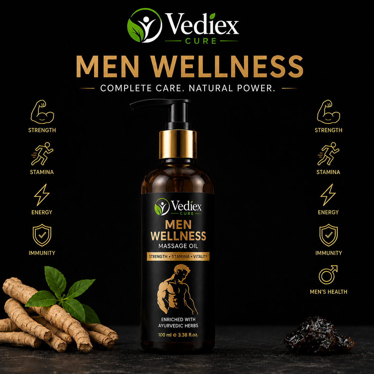 vediex cure men wellness combo kit - Image 3